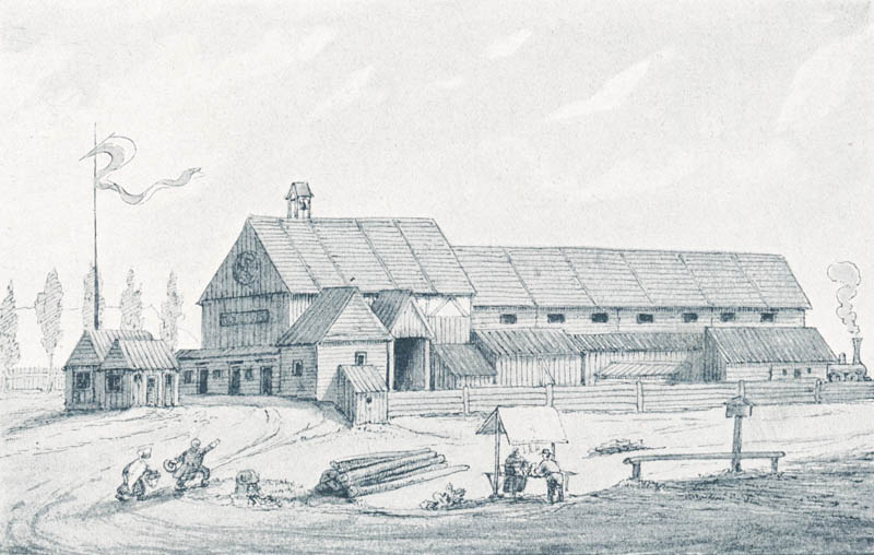 Der „alte Bahnhof“ in München eröffnet 1840