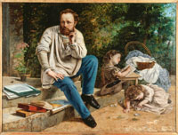 Courbet Gustave - Pierre-Joseph Proudhon und seine Kinder