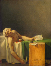 David Jacques-Louis - Der ermordete Marat