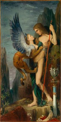 Moreau Gustave - Ödipus und die Sphinx