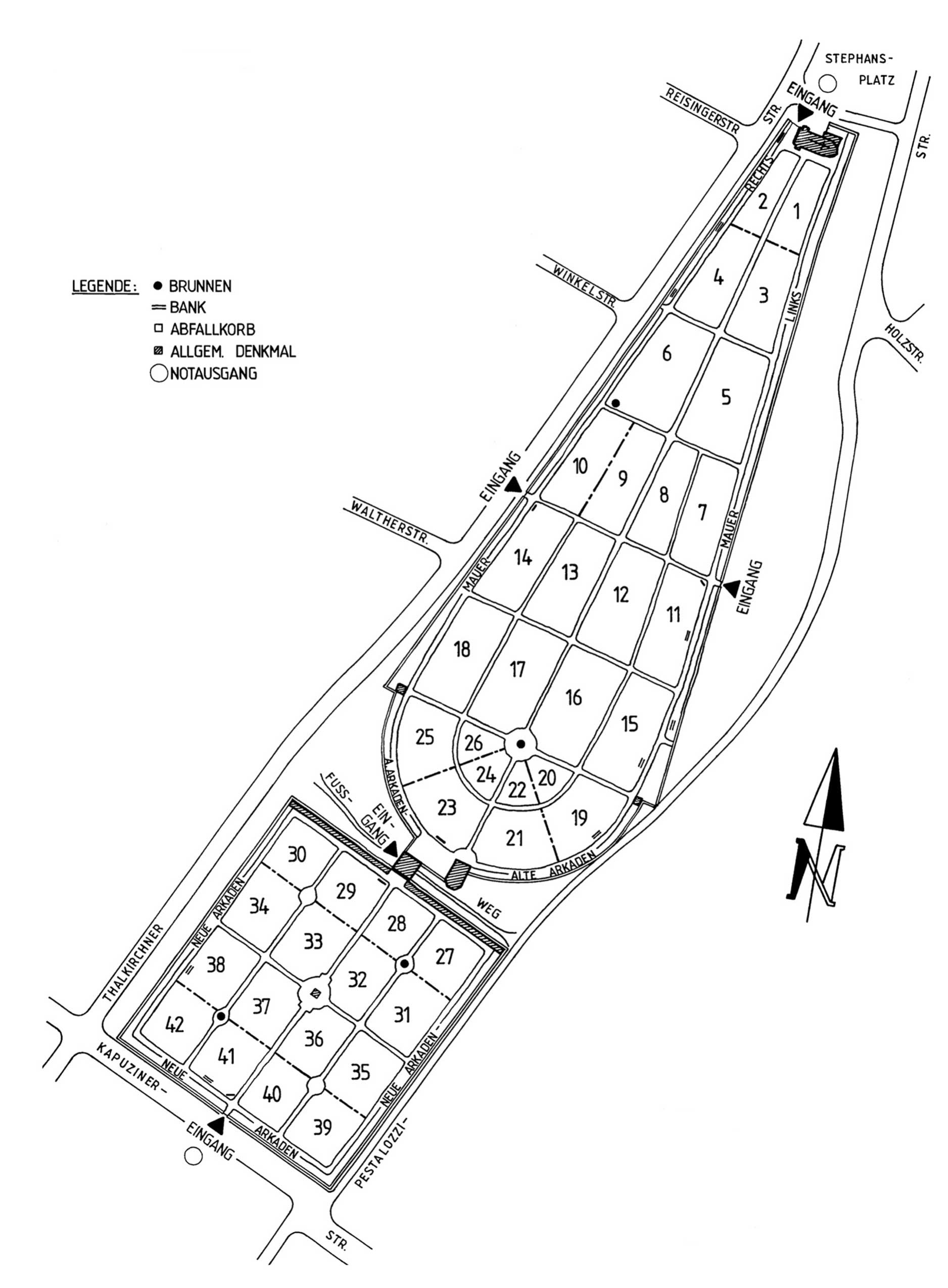 Plan - Alter Südlicher Friedhof