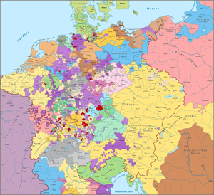 Das Heilig Römisches Reich im Jahr 1818