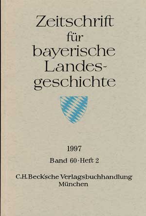  - Zeitschrift für bayerische Landesgeschichte