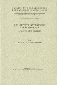 Das älteste bayerische Herzogsurbar