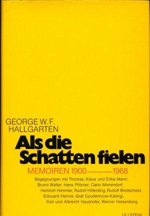 Hallgarten Georfe W.F. - Als die Schatten fielen